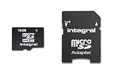 Integral - INMSDH16G4V2 - Carte m�moire Micro SDHC + adaptateur - Class 4 - 16 Go