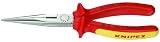 Knipex 2618200US 8-Inch Long Nose Pliers with Cutter - 1,000 Volt