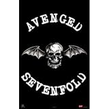 Avenged Sevenfold Music Poster- Winged Skull