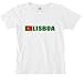Lisboa, Portugal Flag Women's Cut T-Shirt