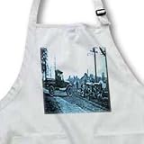 Scenes from the Past Archive Collection - 1920s Ford Service Truck and Tractors Cyan - Aprons
