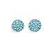 Jewelry Locker Light Blue Crystal Ball Earrings title=