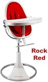 Bloom Fresco Loft Highchair in Rock Red - White Base
