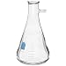 Pyrex Vista Borosilicate Glass Narrow Mouth Heavy Wall Filtering Flasks with Sidearm Tubulation (Case of 12)
