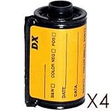 Adorama DX Coded Reloadable Metal Film Cassette for Bulk Loading, 400 ISO, (4 pieces)