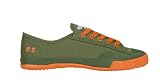 Shu Street Low Plus Orange Canvas Unisex Sneaker by Shulong