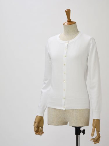 Cruciani【クルチアーニ】カーディガン CD9975 cotton WHITE（ホワイト）