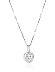 Myia Passiello "Timeless" Swarovski Zirconia Heart Pendant Necklace