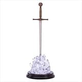 Mystic Medieval Sword Letter Opener on LED Base