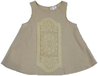 Happy Green Bee Sleeveless Blouse- Natural (7 Years)