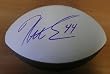 Heath Evans Signed Patriots Embroidered Football