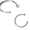 Nasen Piercing Ring Nose Hoop Rings 0,8 x 8mm