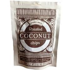 Trader Joe's Roasted Coconut Chips, 2oz, (Pack of 6)