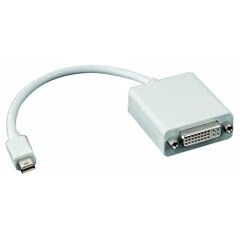 HDGear Mini DisplayPort/DVI Adapter (Mini DisplayPort Stecker auf DVI-D Buchse) 0,20 m wei�
