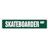 SKATEBOARDER Street Sign skateboard wheels deck signs