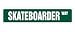 SKATEBOARDER Street Sign skateboard wheels deck signs