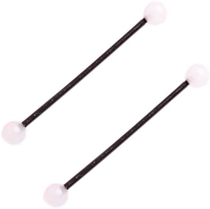 Pair of 16g 38mm Straight Lumious Barbell Ball Ear Bond Studs Grow in the Dark Body Piercing Jewelry (Transparent Clear)