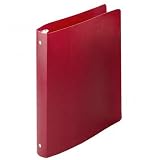 (Price/EA)Flexible Ring Binder, 1 Capacity, 8-1/2x11, Executive Red