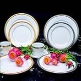 Ten Strawberry Street Luxor Platinum Bread and Butter Plates Set of 6
