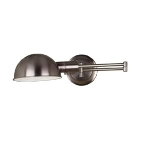 Kenroy Home 21010ANI Frye Wall Swing Arm Lamp, Antique Nickel by Kenroy Home