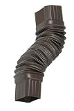 Amerimax Home #3708419 2x3 Brown Flex Elbow