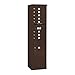 Salsbury Industries 3915S-08ZFU Free Standing Horizontal 4C Mailbox Bronze