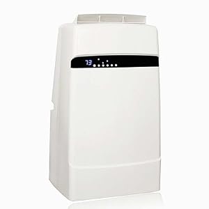 Whynter 12,000 BTU Dual Hose Portable Air Conditioner, Frost White