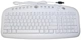 USB Multimedia Keyboard with Hotkeys, Beige color