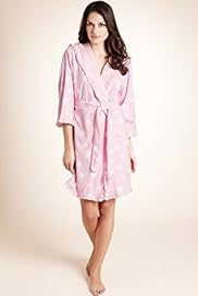Per Una Cotton Rich Spotted Frill Dressing Gown