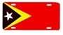 East Timorese Timor Flag Vanity Auto License Plate