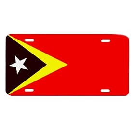 East Timorese Timor Flag Vanity Auto License Plate