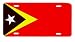 East Timorese Timor Flag Vanity Auto License Plate