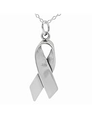 Sterling Silver Folded Ribbon Necklace