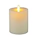 Charger and Timer Flat Top Flameless LED Pillar Moving Candle 3.5