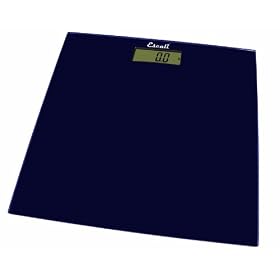 Escali Glass Precision Lithium Scale - Blue (Square)