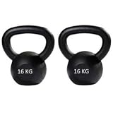 Kettlebell pair 16kg+16kg cast Kettlebell,