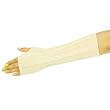 Cable Knit Arm Warmer Fingerless Long Gloves Ivory