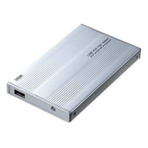 【SANWASUPPLY】USB2.0対応2.5インチハードディスクケース（シルバー） TK-RF25USVL