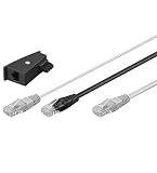 Wentronic RJ45 Y-Kabel und TAE Telefon Adapter (2x RJ45 Stecker auf RJ45 Stecker)