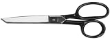 Westcott Forged Nickel Plated Straight Office Scissors, 8", Black
