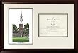 Dartmouth College Graduate Framed Lithograph w/ Diploma Opening