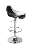 Global Furniture Bar Stool, 250BS, Bright White and Black