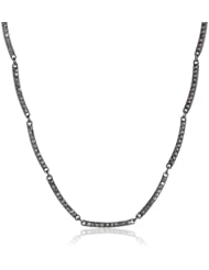 Kensie "Naughty and Nice" Hematite-Plated Pave Thin Collar Necklace, 16"