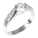 STUDIO 925: *ROUND SOLITAIRE DIAMOND CZ RING*