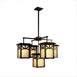 Buy Yellowstone Five Light Chandelier in Homestead Alder Bulb Type: Fluorescent by Cherry Tree Design