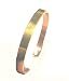 Copper Magnetic Bracelet with Gold Overlay Cuff Bangle Style