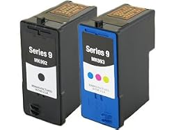 2-PK Dell MK992+MK993 Remanufactured Ink Cartridges (1 Black+ 1 Color) FOR USE WITH Dell All-In-One 926, V305, V305W