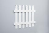 Kids' Room Décor -- White Wooden Picket Fence Wall Border