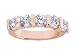 Women’s 5 Stone Diamond Ring in Round Cut Diamonds Bar Setting – Includes Appraisal / Certificate of Authenticity ( 3.00 Total Carat Weight | GH-SI Quality | 18k Rose Gold ) Finger Size -