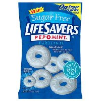 Lifesavers sugar free hard candy, pepomint - 2.75 oz, 12 /case